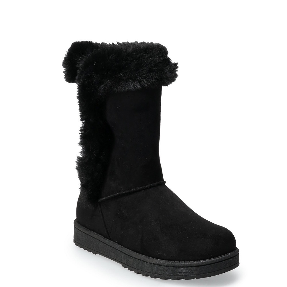 SO Sophia black winter boots. Size 2 youth - Picture 5 of 10